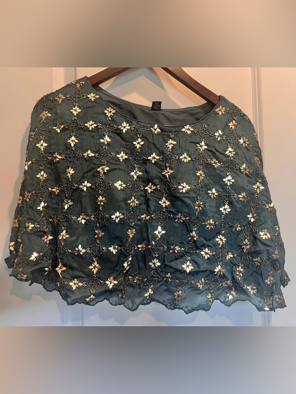 Embroidered Teal Lehenga with Gold Accents